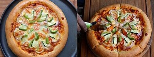 Tự làm pizza rau củ thơm ngon ít béo